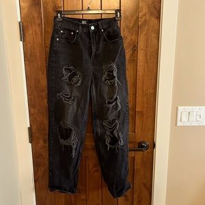 Urban outfitters high rise baggy size 27